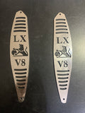 LH LX UC Torana Vent Covers Engine & V8 with Logo