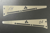 Holden EJ/EH Radiator Support Panel Plates 2 Logos with Year/Model