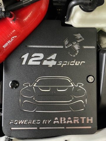 Fiat Abath 124 Spider Battery Cover with Custom Design