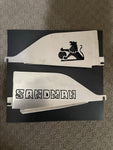 Holden HX HZ Radiator Infill Panels "SANDMAN" & Lion Logo