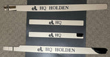 Holden HQ-WB Scuff Plate Panels Logo & Model, HOLDEN - 4 Door Set